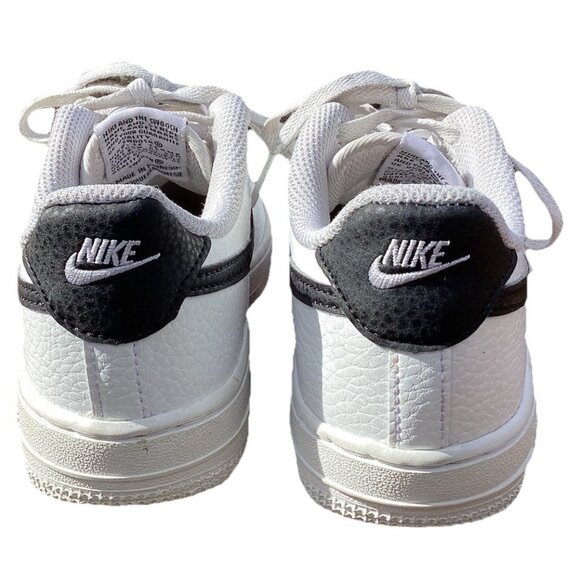 Nike Air Force 1 White Kids Model CZ1685-100 Size 1Y Swoosh Good Condition - Picture 4 of 7